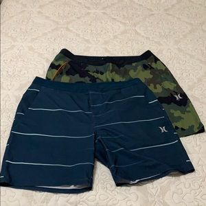 Lot of 2 Hurley Alpha Trainer Board Shorts
